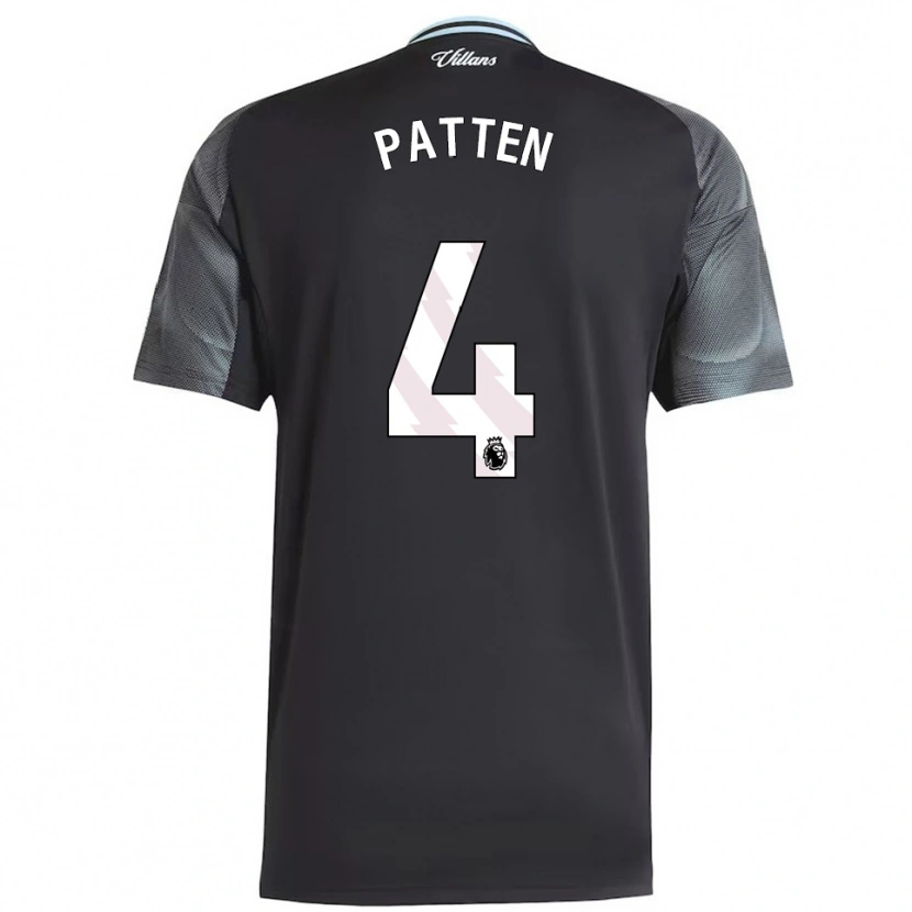 Danxen Niño Camiseta Anna Patten #4 Negro Celeste 2ª Equipación 2025/26 La Camisa México