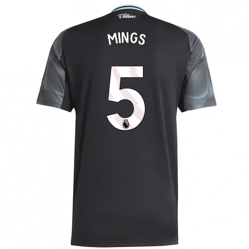 Danxen Niño Camiseta Tyrone Mings #5 Negro Celeste 2ª Equipación 2025/26 La Camisa México
