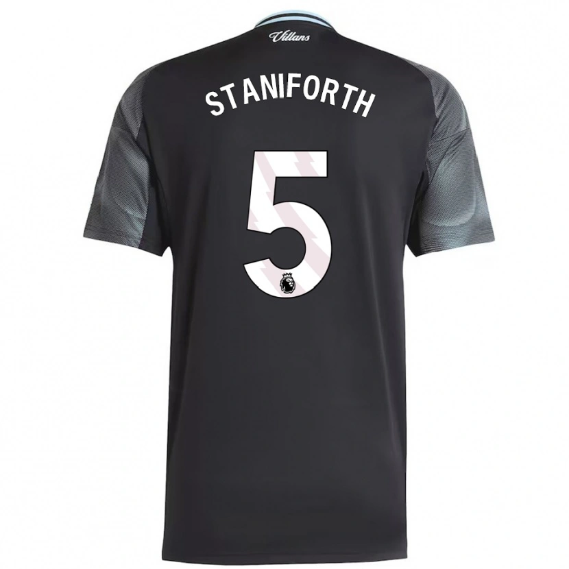 Danxen Niño Camiseta Lucy Staniforth #5 Negro Celeste 2ª Equipación 2025/26 La Camisa México