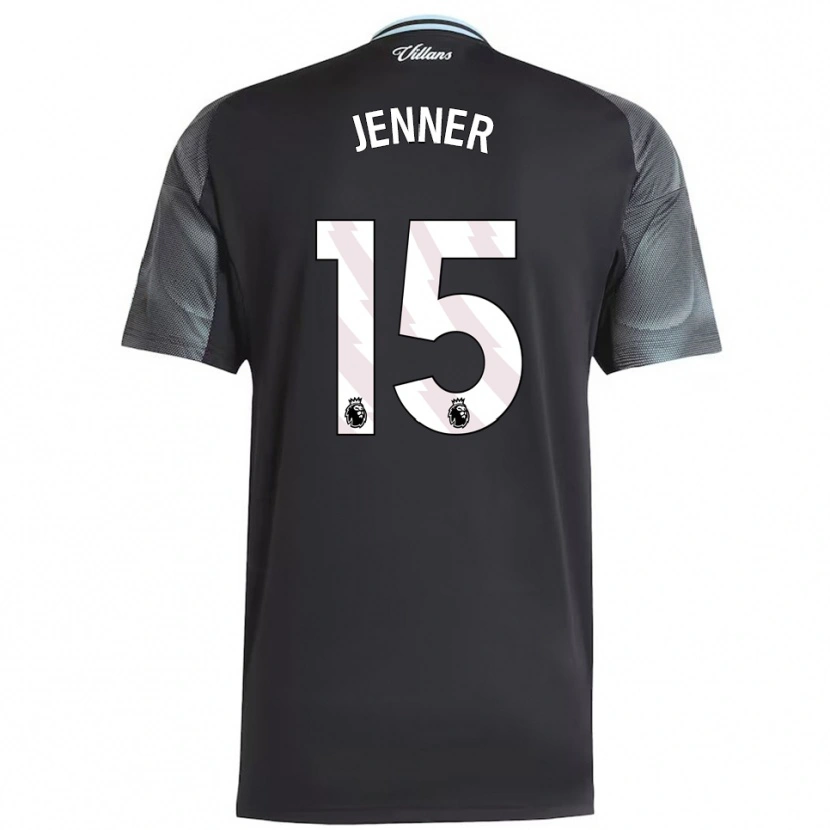 Danxen Niño Camiseta Max Jenner #15 Negro Celeste 2ª Equipación 2025/26 La Camisa México