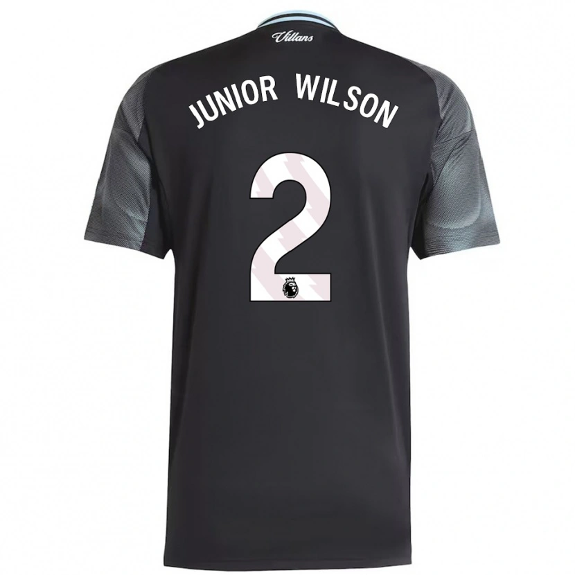 Danxen Niño Camiseta Junior Wilson #2 Negro Celeste 2ª Equipación 2025/26 La Camisa México