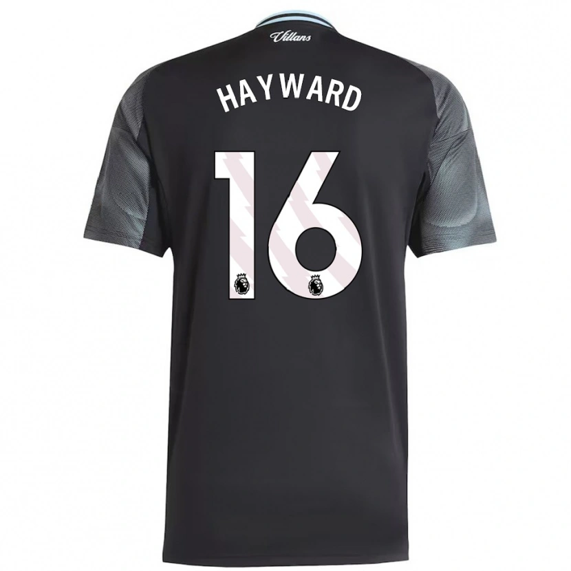 Danxen Niño Camiseta Vinnie Hayward #16 Negro Celeste 2ª Equipación 2025/26 La Camisa México