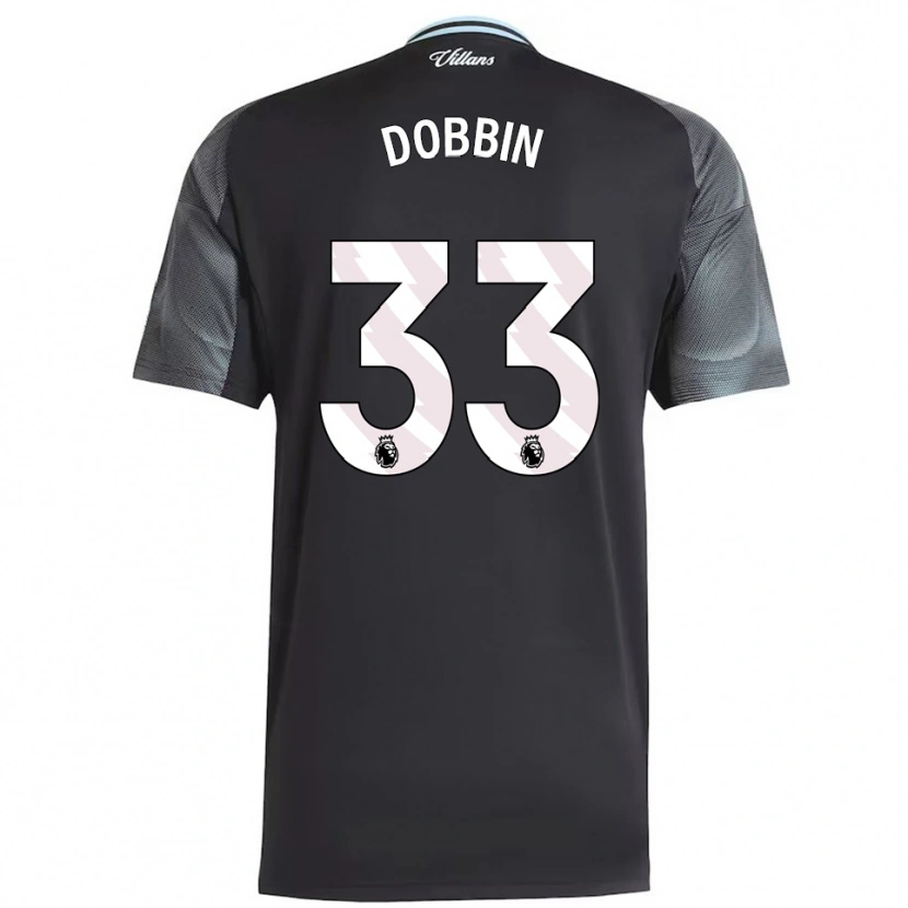 Danxen Niño Camiseta Lewis Dobbin #33 Negro Celeste 2ª Equipación 2025/26 La Camisa México