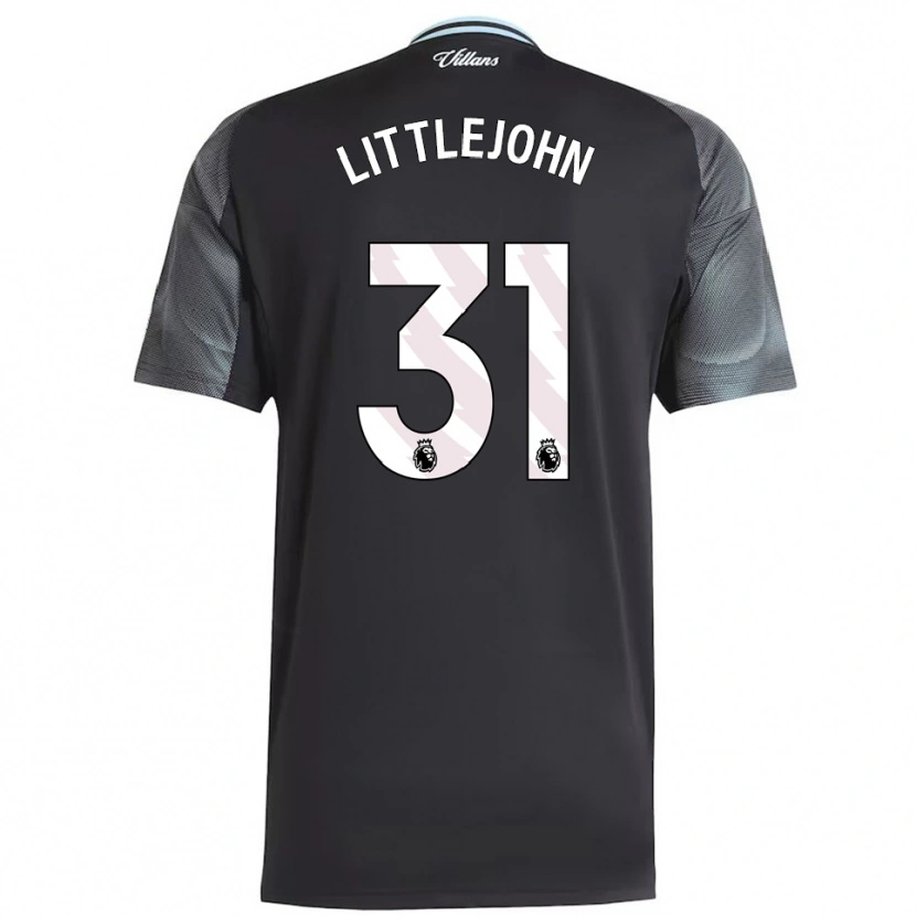 Danxen Niño Camiseta Ruesha Littlejohn #31 Negro Celeste 2ª Equipación 2025/26 La Camisa México