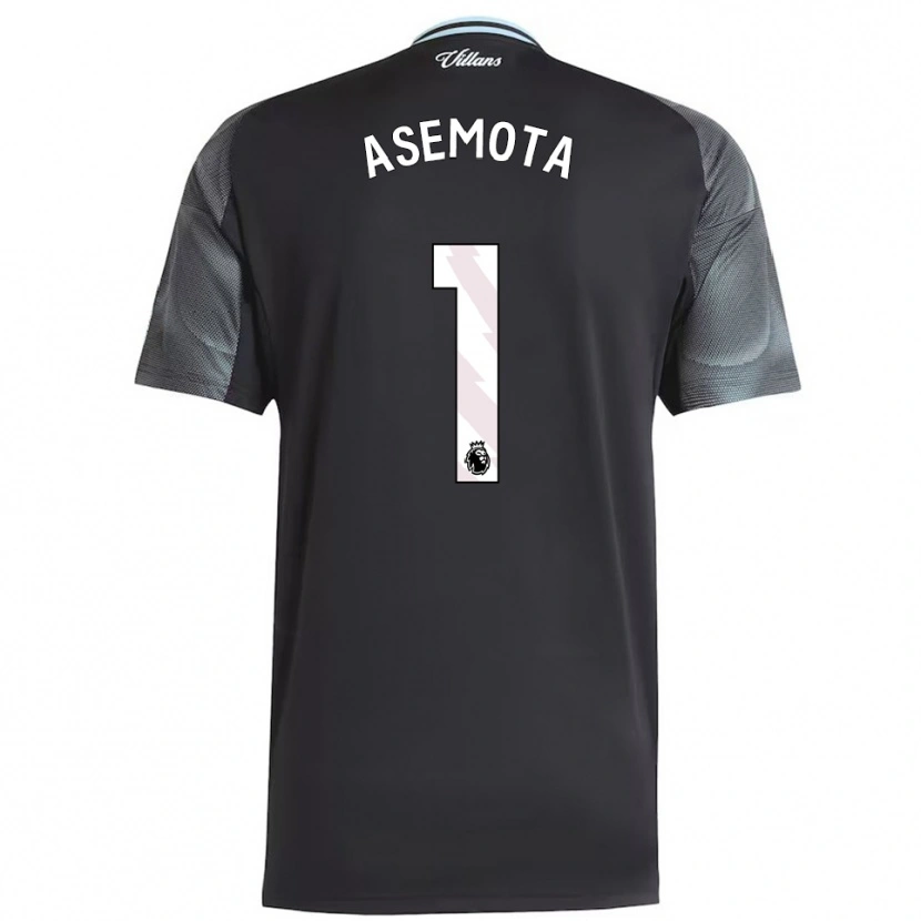 Danxen Niño Camiseta Owen Asemota #1 Negro Celeste 2ª Equipación 2025/26 La Camisa México