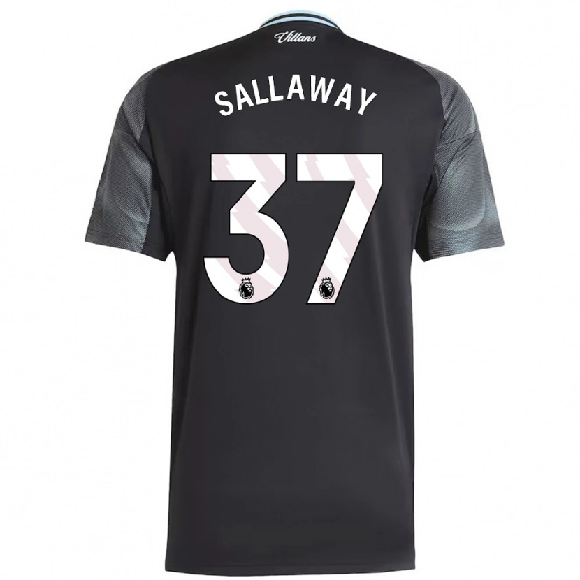Danxen Niño Camiseta Lydia Sallaway #37 Negro Celeste 2ª Equipación 2025/26 La Camisa México
