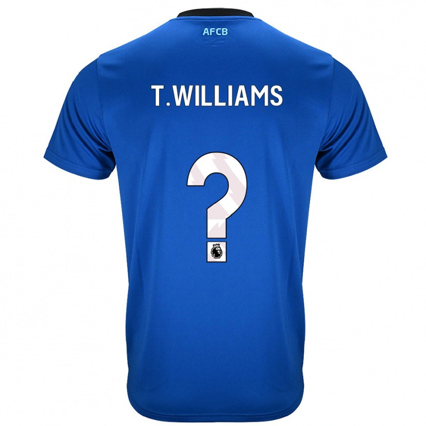 Danxen Niño Camiseta Toure Williams #0 Azul Negro 2ª Equipación 2025/26 La Camisa México