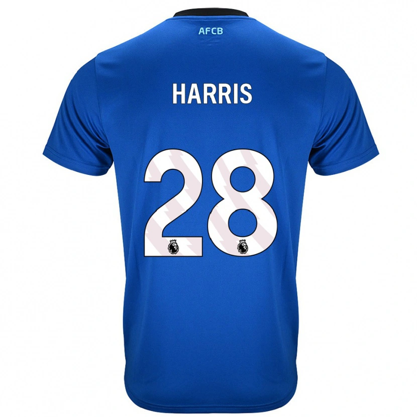 Danxen Niño Camiseta Charlotte Harris #28 Azul Negro 2ª Equipación 2025/26 La Camisa México
