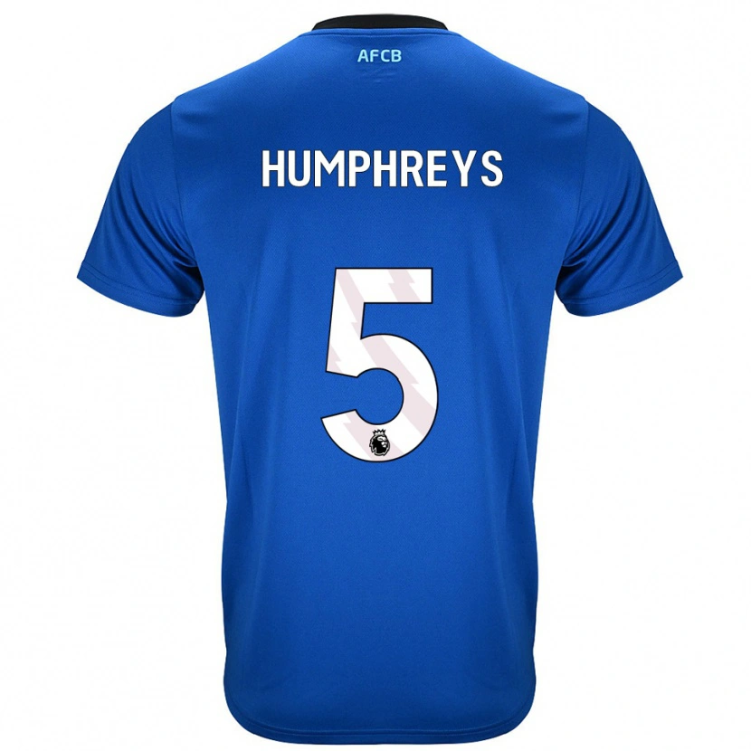 Danxen Niño Camiseta Holly Humphreys #5 Azul Negro 2ª Equipación 2025/26 La Camisa México