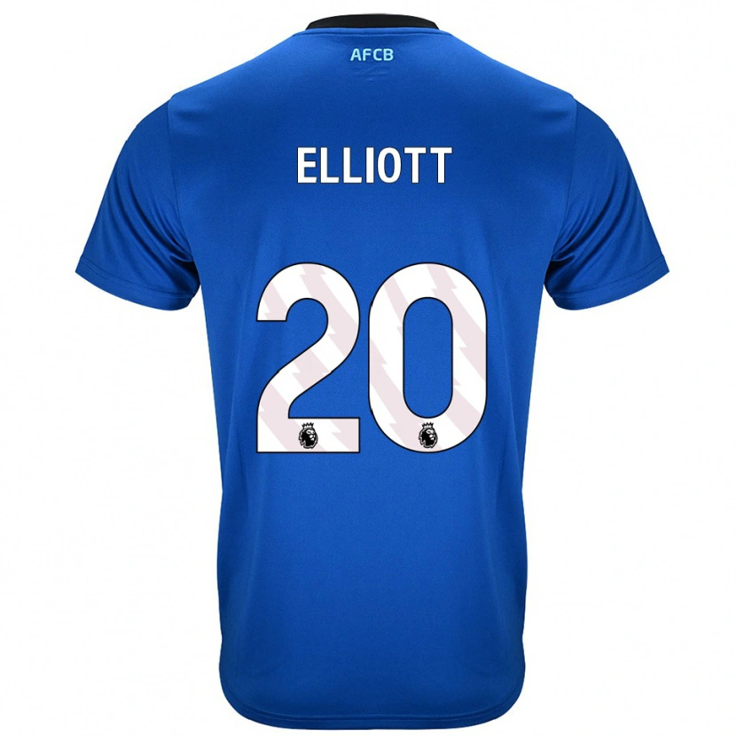 Danxen Niño Camiseta Kaitlyn Elliott #20 Azul Negro 2ª Equipación 2025/26 La Camisa México