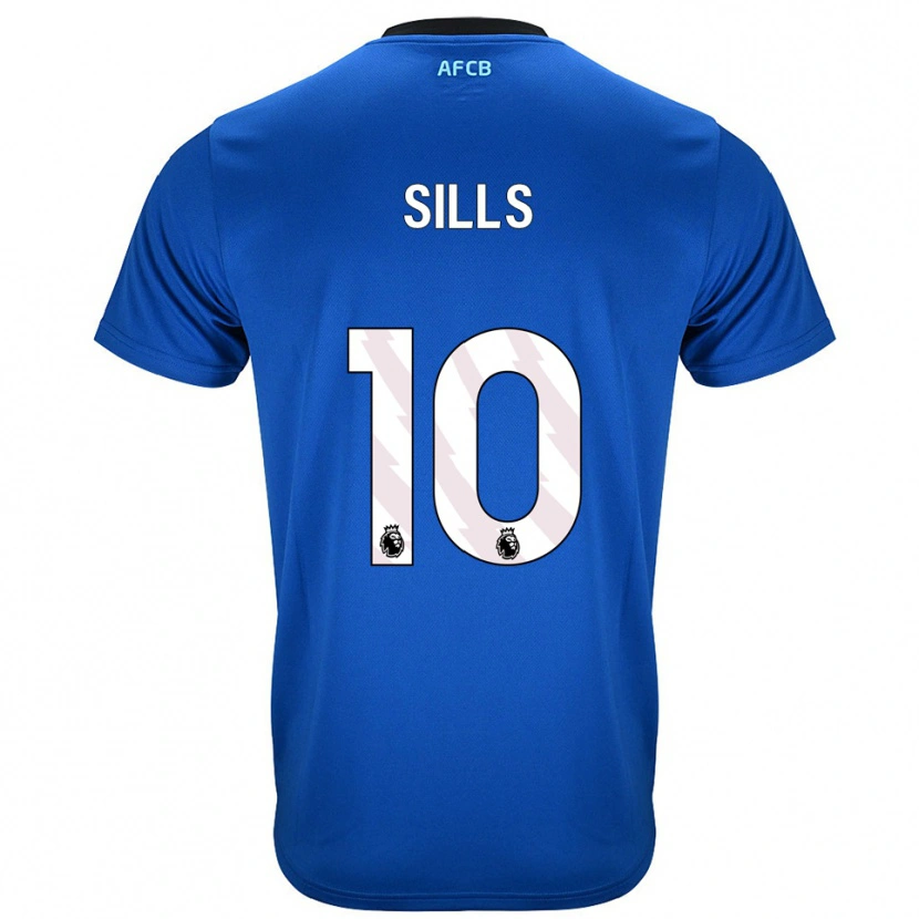 Danxen Niño Camiseta Ethan Sills #10 Azul Negro 2ª Equipación 2025/26 La Camisa México