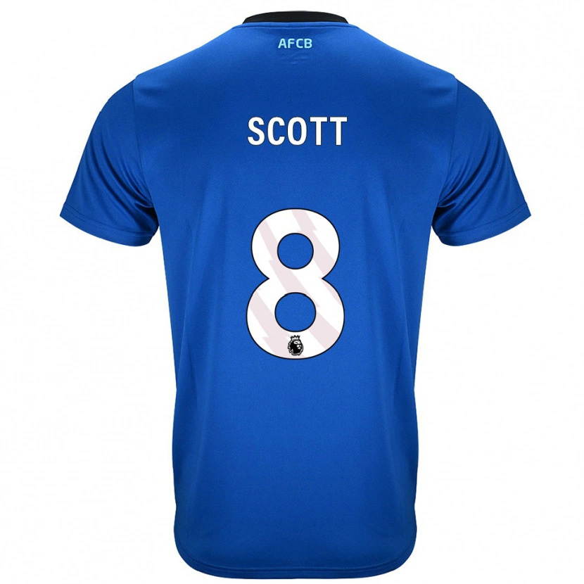 Danxen Niño Camiseta Alex Scott #8 Azul Negro 2ª Equipación 2025/26 La Camisa México