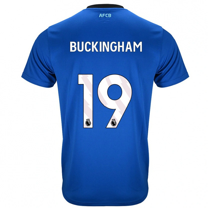 Danxen Niño Camiseta Alisha Buckingham #19 Azul Negro 2ª Equipación 2025/26 La Camisa México