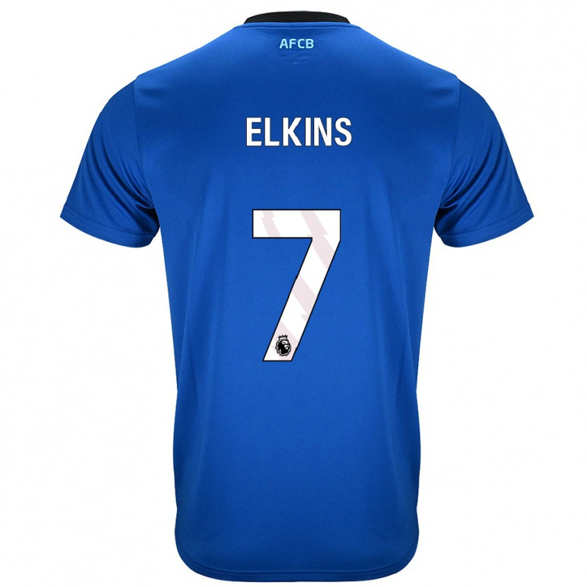 Danxen Niño Camiseta Elle Elkins #7 Azul Negro 2ª Equipación 2025/26 La Camisa México