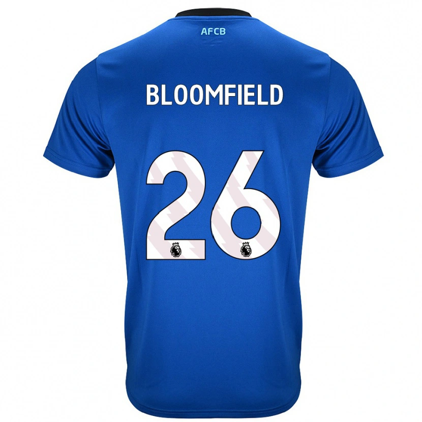 Danxen Niño Camiseta Erin Bloomfield #26 Azul Negro 2ª Equipación 2025/26 La Camisa México