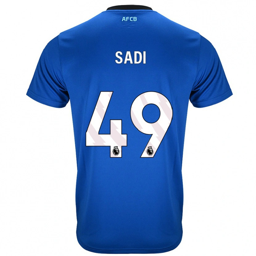 Danxen Niño Camiseta Dominic Sadi #49 Azul Negro 2ª Equipación 2025/26 La Camisa México