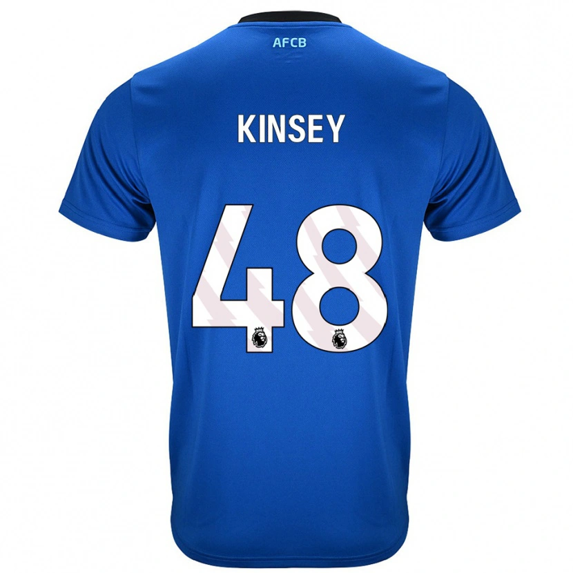 Danxen Niño Camiseta Max Kinsey #48 Azul Negro 2ª Equipación 2025/26 La Camisa México