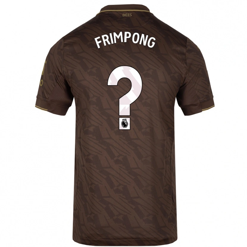 Danxen Niño Camiseta Charles Frimpong #0 Marrón Oro 2ª Equipación 2025/26 La Camisa México