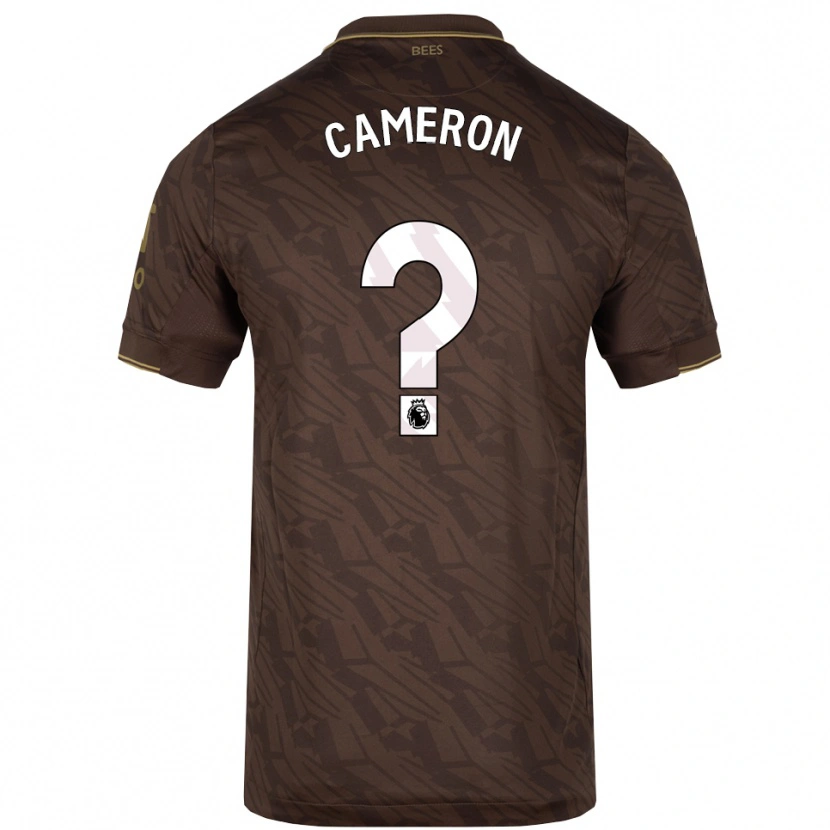 Danxen Niño Camiseta Cameron Anderson #0 Marrón Oro 2ª Equipación 2025/26 La Camisa México