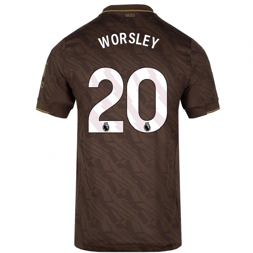 Danxen Niño Camiseta Freya Worsley #20 Marrón Oro 2ª Equipación 2025/26 La Camisa México