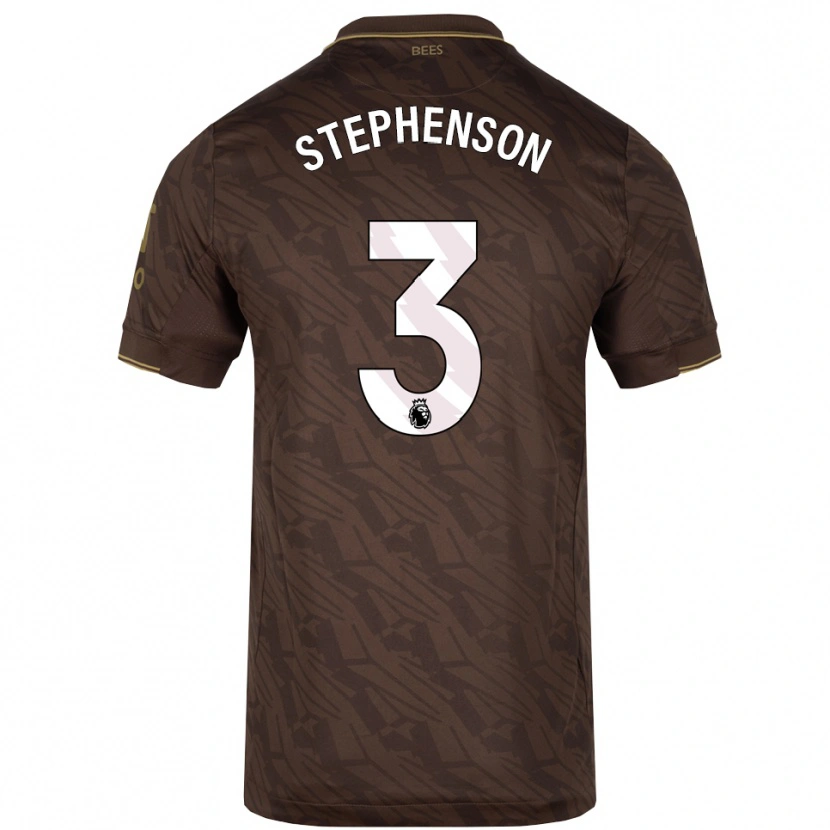 Danxen Niño Camiseta Joshua Stephenson #3 Marrón Oro 2ª Equipación 2025/26 La Camisa México