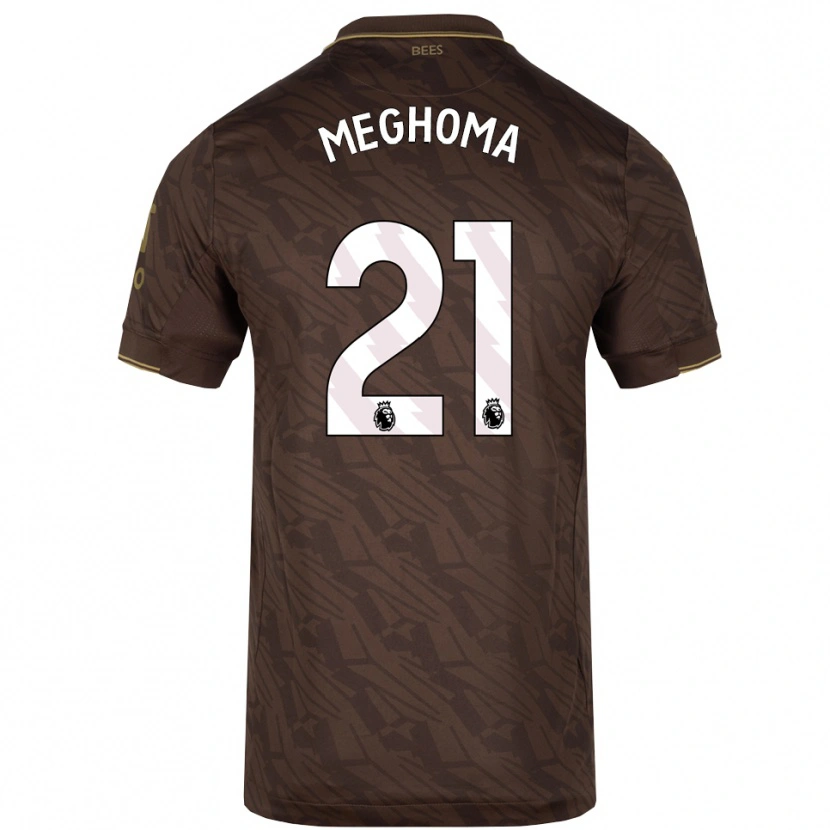 Danxen Niño Camiseta Jayden Meghoma #21 Marrón Oro 2ª Equipación 2025/26 La Camisa México