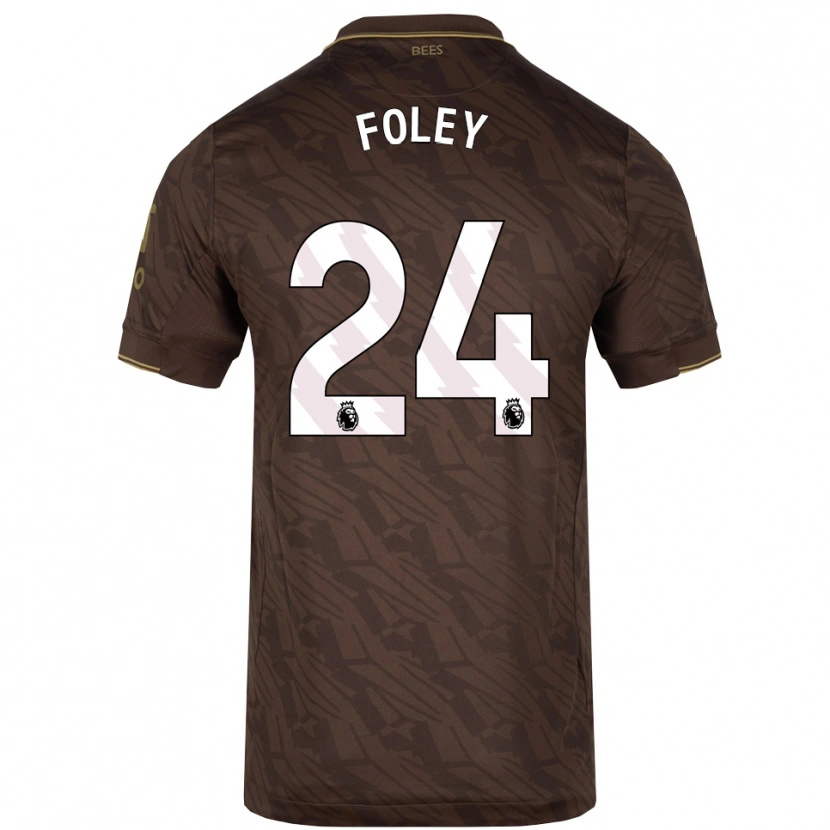 Danxen Niño Camiseta Shania Foley #24 Marrón Oro 2ª Equipación 2025/26 La Camisa México