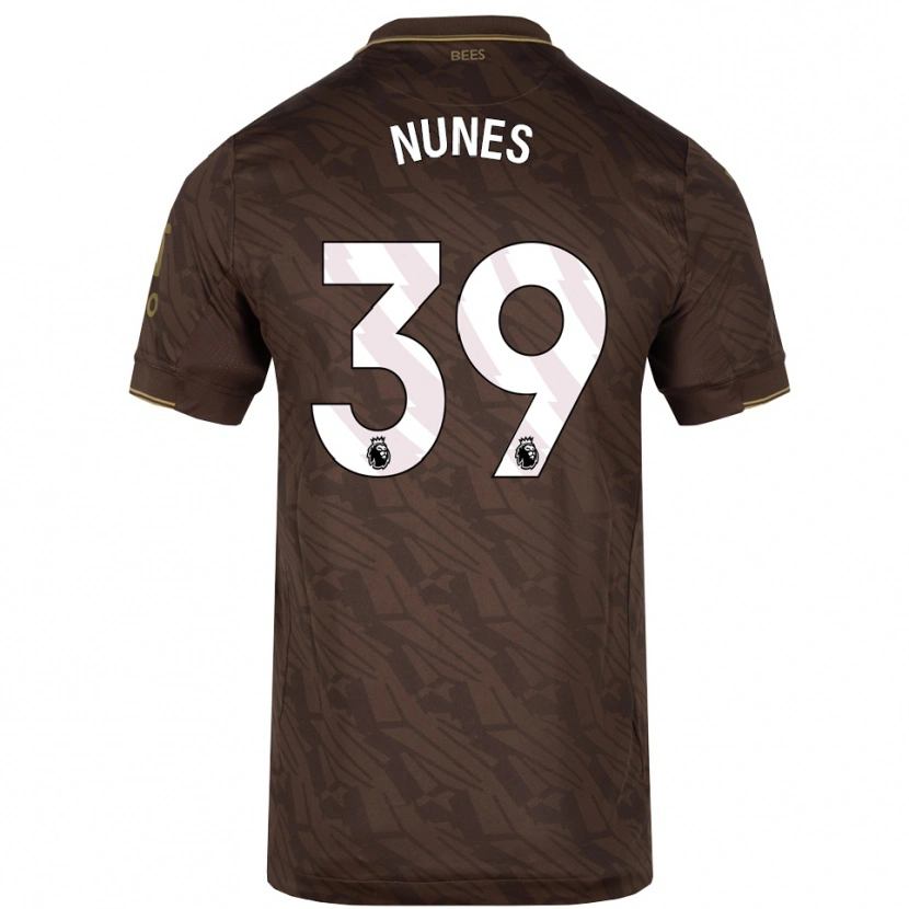 Danxen Niño Camiseta Gustavo Nunes #39 Marrón Oro 2ª Equipación 2025/26 La Camisa México