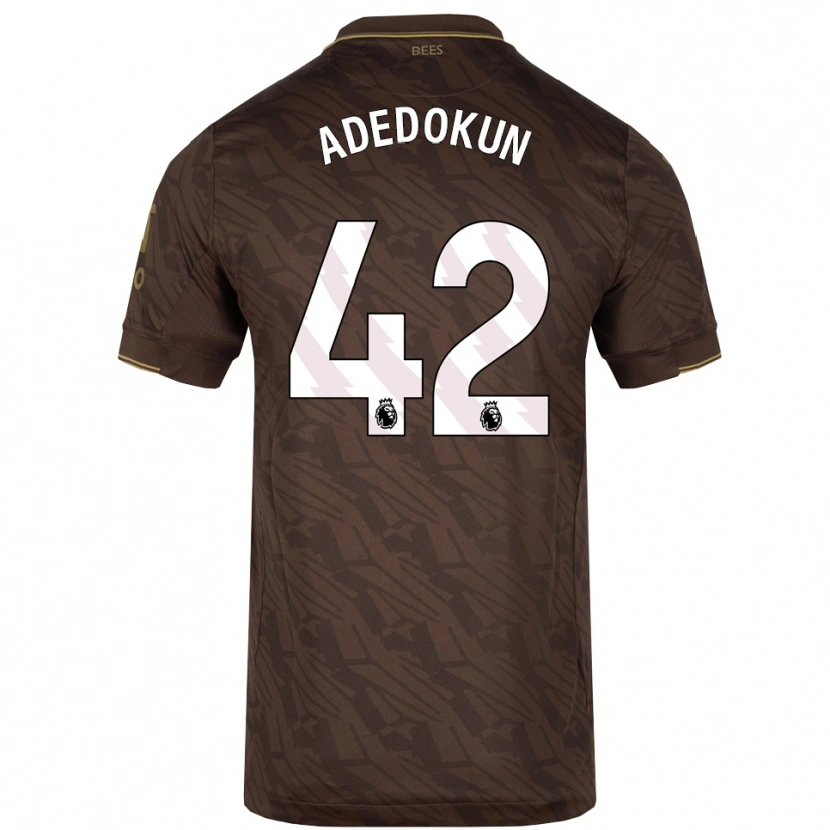 Danxen Niño Camiseta Val Adedokun #42 Marrón Oro 2ª Equipación 2025/26 La Camisa México