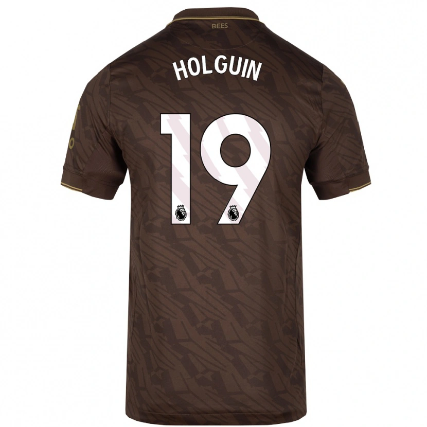 Danxen Niño Camiseta Paula Holguin #19 Marrón Oro 2ª Equipación 2025/26 La Camisa México