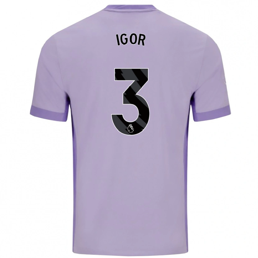 Danxen Niño Camiseta Igor #3 Morado Taro Blanco 2ª Equipación 2025/26 La Camisa México