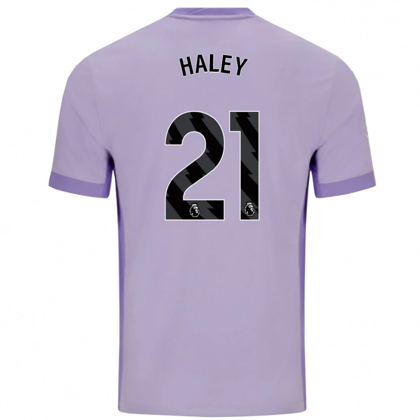 Danxen Niño Camiseta Madison Haley #21 Morado Taro Blanco 2ª Equipación 2025/26 La Camisa México