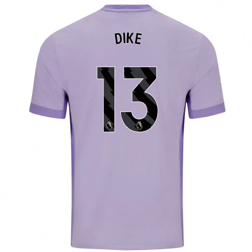Danxen Niño Camiseta Michael Dike #13 Morado Taro Blanco 2ª Equipación 2025/26 La Camisa México