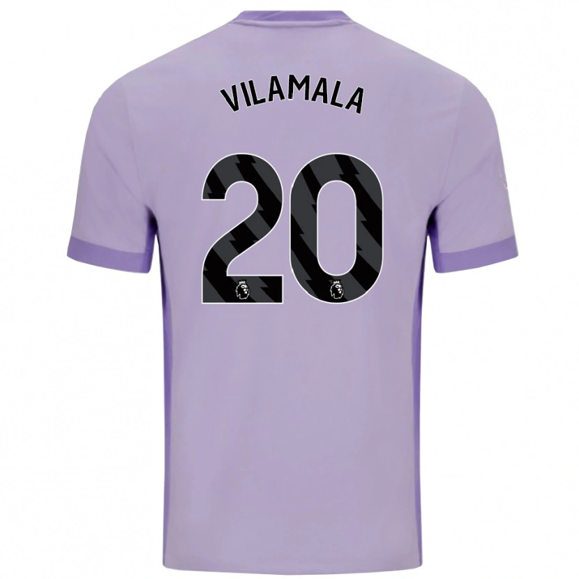 Danxen Niño Camiseta Bruna Vilamala #20 Morado Taro Blanco 2ª Equipación 2025/26 La Camisa México
