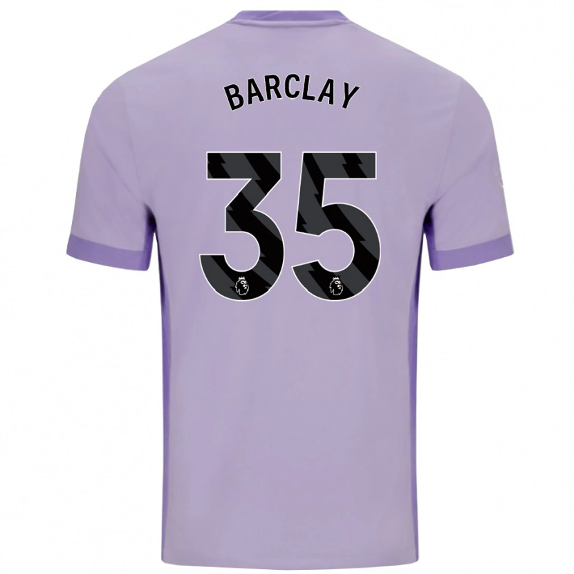 Danxen Niño Camiseta Ben Barclay #35 Morado Taro Blanco 2ª Equipación 2025/26 La Camisa México