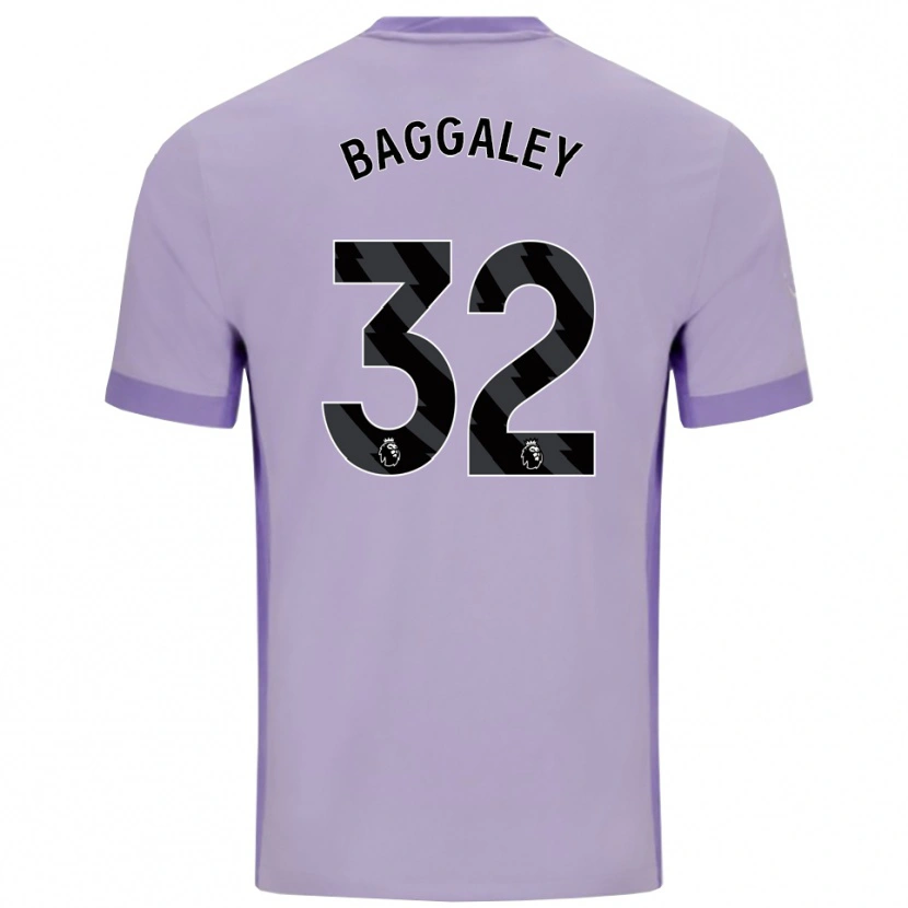 Danxen Niño Camiseta Sophie Baggaley #32 Morado Taro Blanco 2ª Equipación 2025/26 La Camisa México