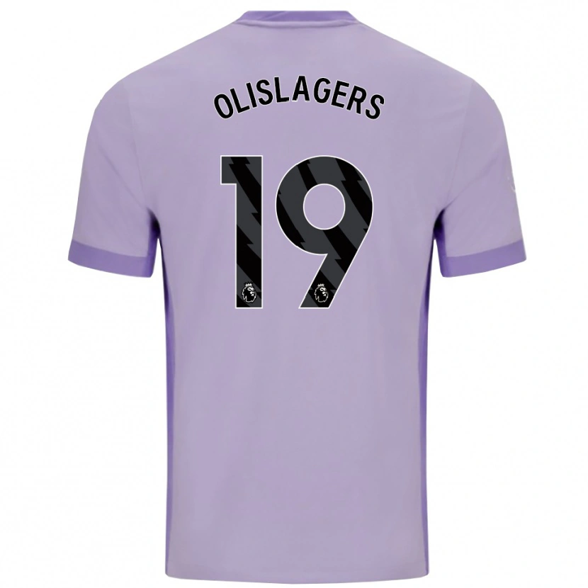Danxen Niño Camiseta Marisa Olislagers #19 Morado Taro Blanco 2ª Equipación 2025/26 La Camisa México