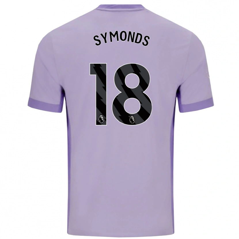 Danxen Niño Camiseta Maisie Symonds #18 Morado Taro Blanco 2ª Equipación 2025/26 La Camisa México