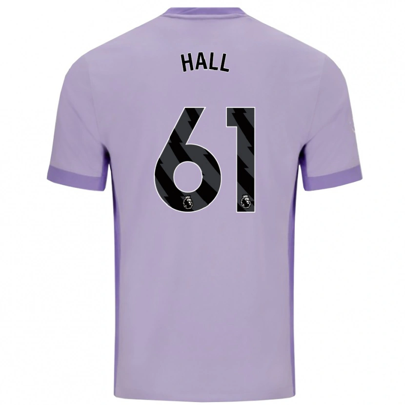 Danxen Niño Camiseta Steven Hall #61 Morado Taro Blanco 2ª Equipación 2025/26 La Camisa México