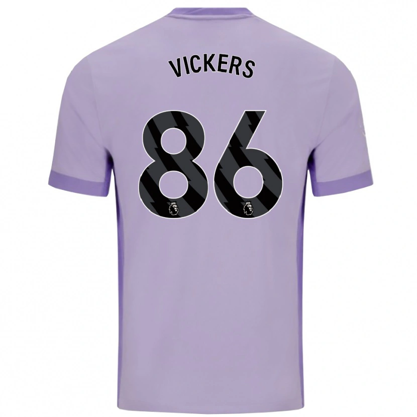Danxen Niño Camiseta Jacob Vickers #86 Morado Taro Blanco 2ª Equipación 2025/26 La Camisa México