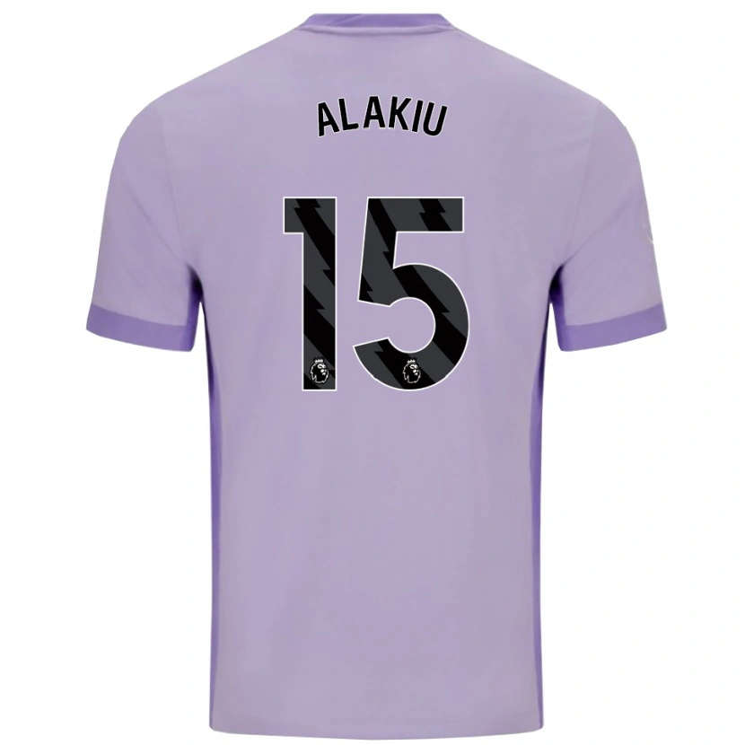 Danxen Niño Camiseta Isaiah Alakiu #15 Morado Taro Blanco 2ª Equipación 2025/26 La Camisa México