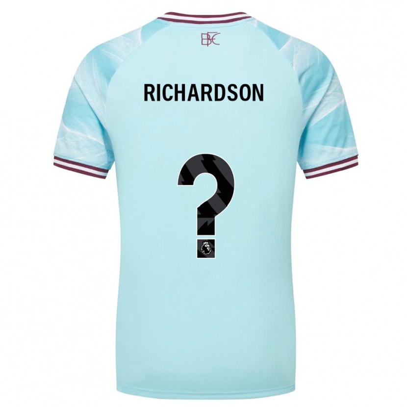 Danxen Niño Camiseta Lewis Richardson #0 Celeste Borgoña 2ª Equipación 2025/26 La Camisa México
