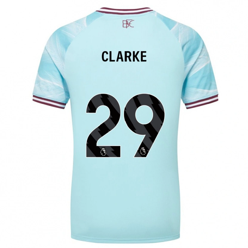 Danxen Niño Camiseta Abby Clarke #29 Celeste Borgoña 2ª Equipación 2025/26 La Camisa México