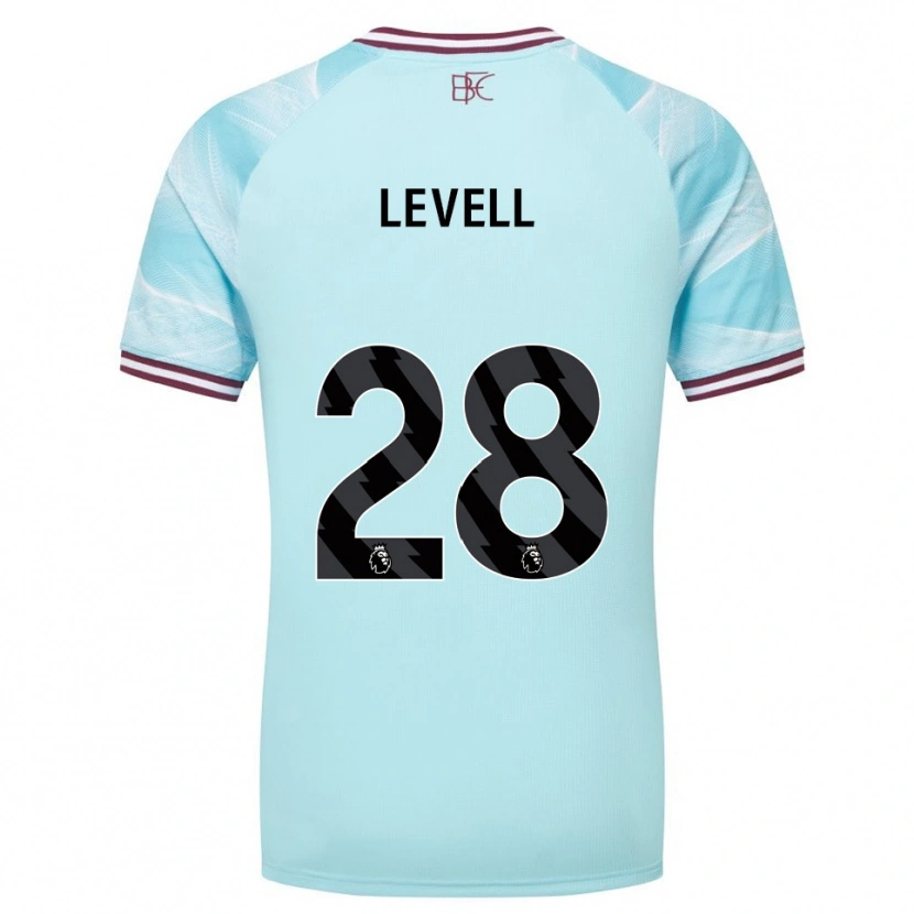 Danxen Niño Camiseta Kirstie Levell #28 Celeste Borgoña 2ª Equipación 2025/26 La Camisa México