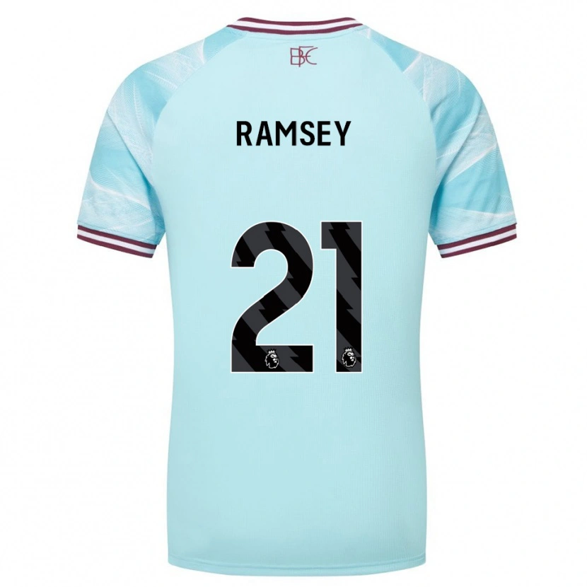 Danxen Niño Camiseta Aaron Ramsey #21 Celeste Borgoña 2ª Equipación 2025/26 La Camisa México