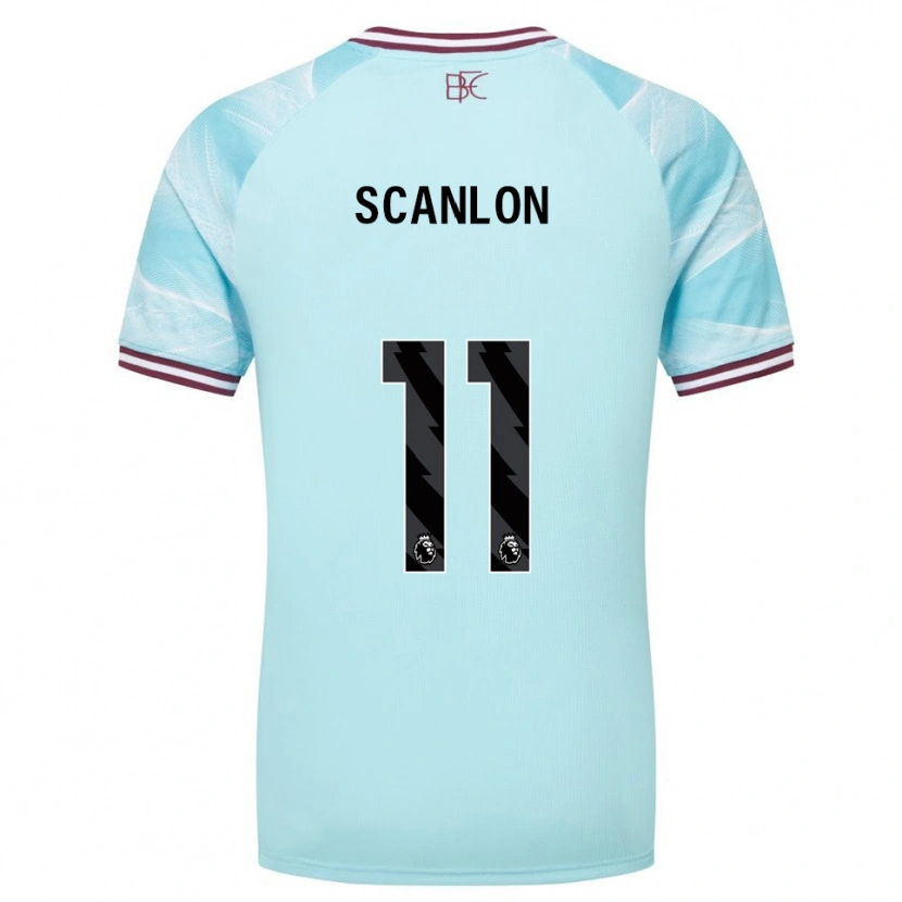 Danxen Niño Camiseta Luca Scanlon #11 Celeste Borgoña 2ª Equipación 2025/26 La Camisa México