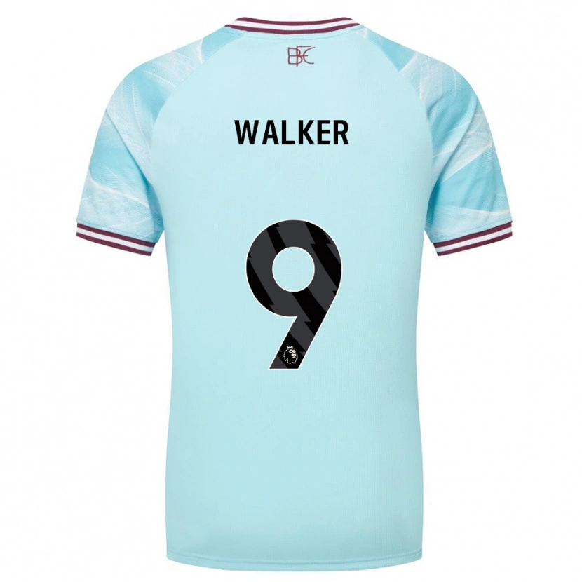 Danxen Niño Camiseta Claudia Walker #9 Celeste Borgoña 2ª Equipación 2025/26 La Camisa México