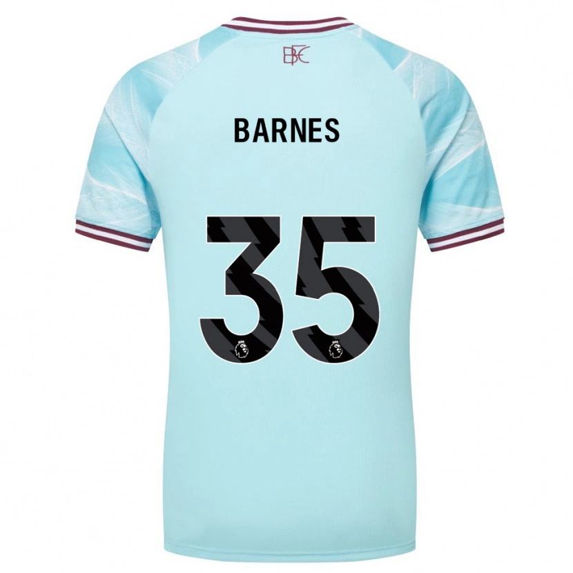 Danxen Niño Camiseta Ashley Barnes #35 Celeste Borgoña 2ª Equipación 2025/26 La Camisa México