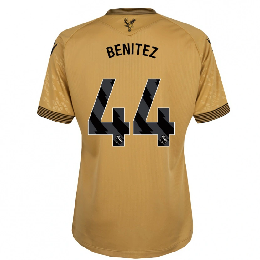 Danxen Niño Camiseta Walter Benítez #44 Oro Negro 2ª Equipación 2025/26 La Camisa México