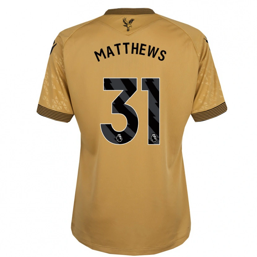 Danxen Niño Camiseta Remi Matthews #31 Oro Negro 2ª Equipación 2025/26 La Camisa México
